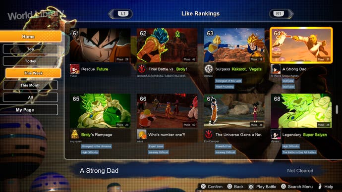 Dragon Ball: Sparks! Zero screenshot showing Shrek.