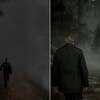 Comparison shots of the original PS2 version of Silent Hill 2 and the PS5 remake.