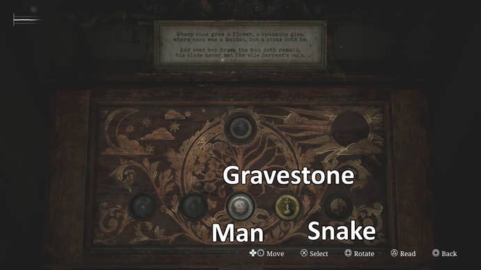 The third puzzle solution for the Coin Cabinet puzzle in Silent Hill 2.