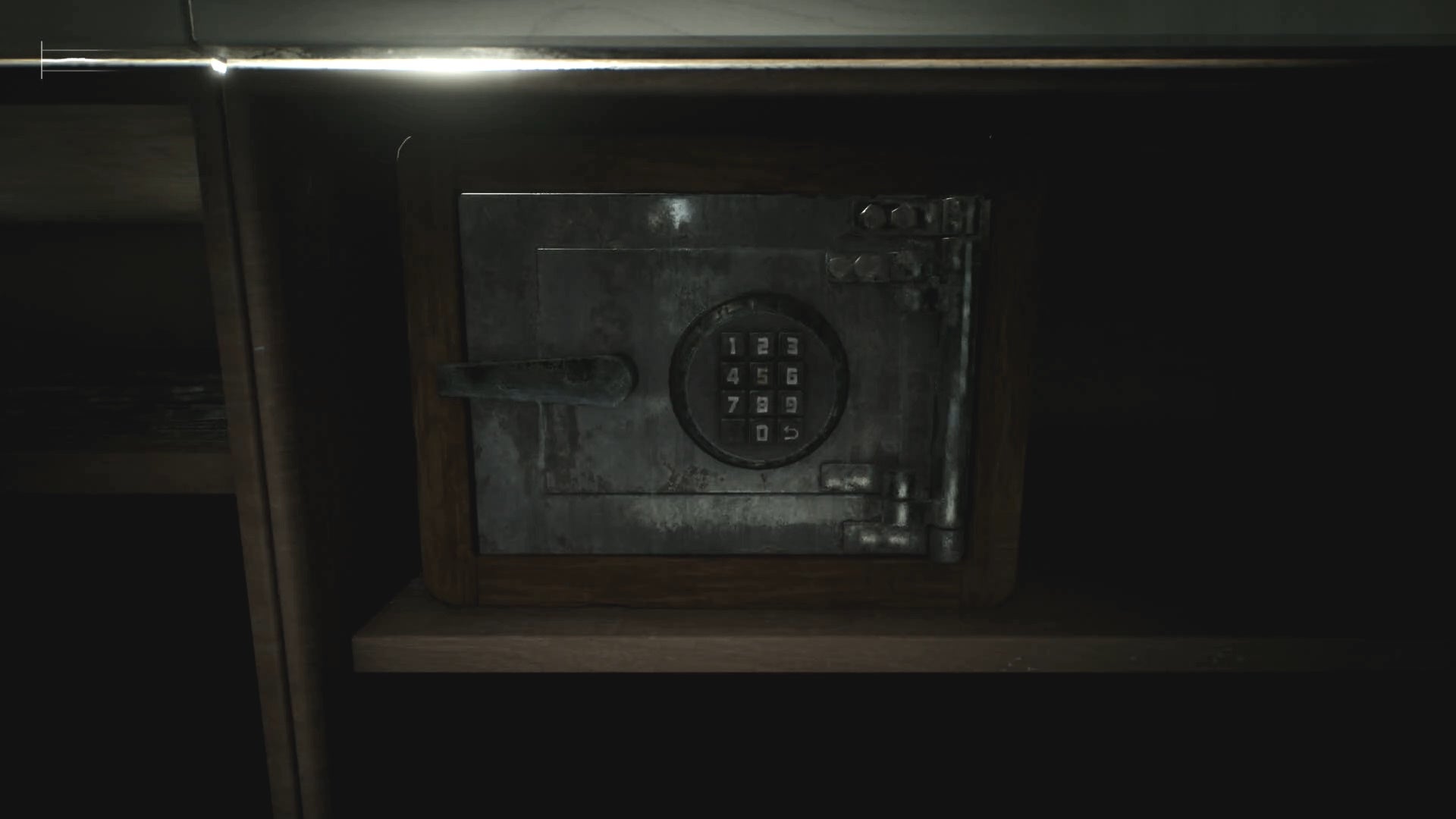 Close up of the safe in Jack&rsquo;s Inn in Silent Hill 2.