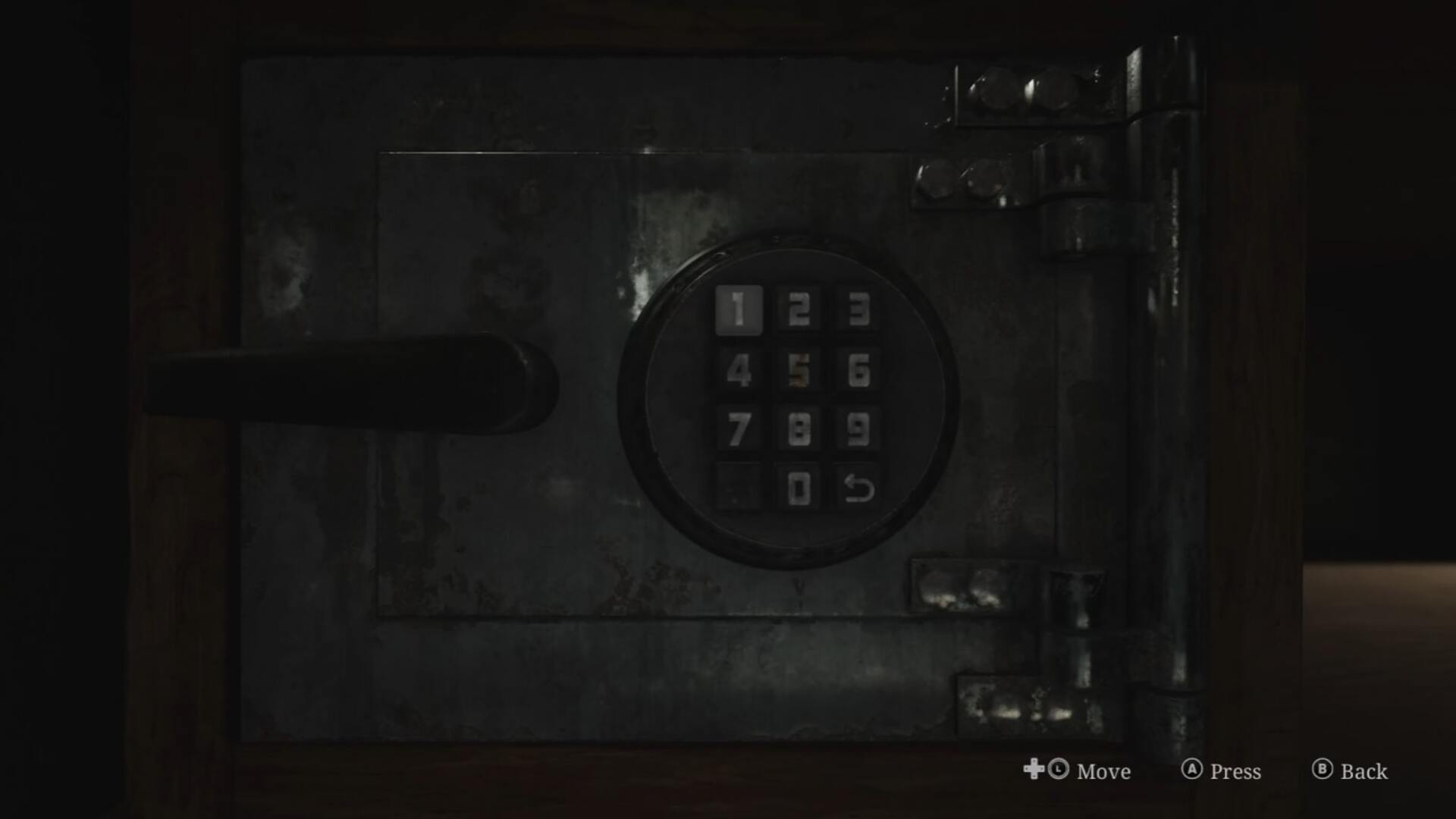 James interacts with a locked safe in the Silent Hill 2 remake's motel, Jack's Inn - 1
