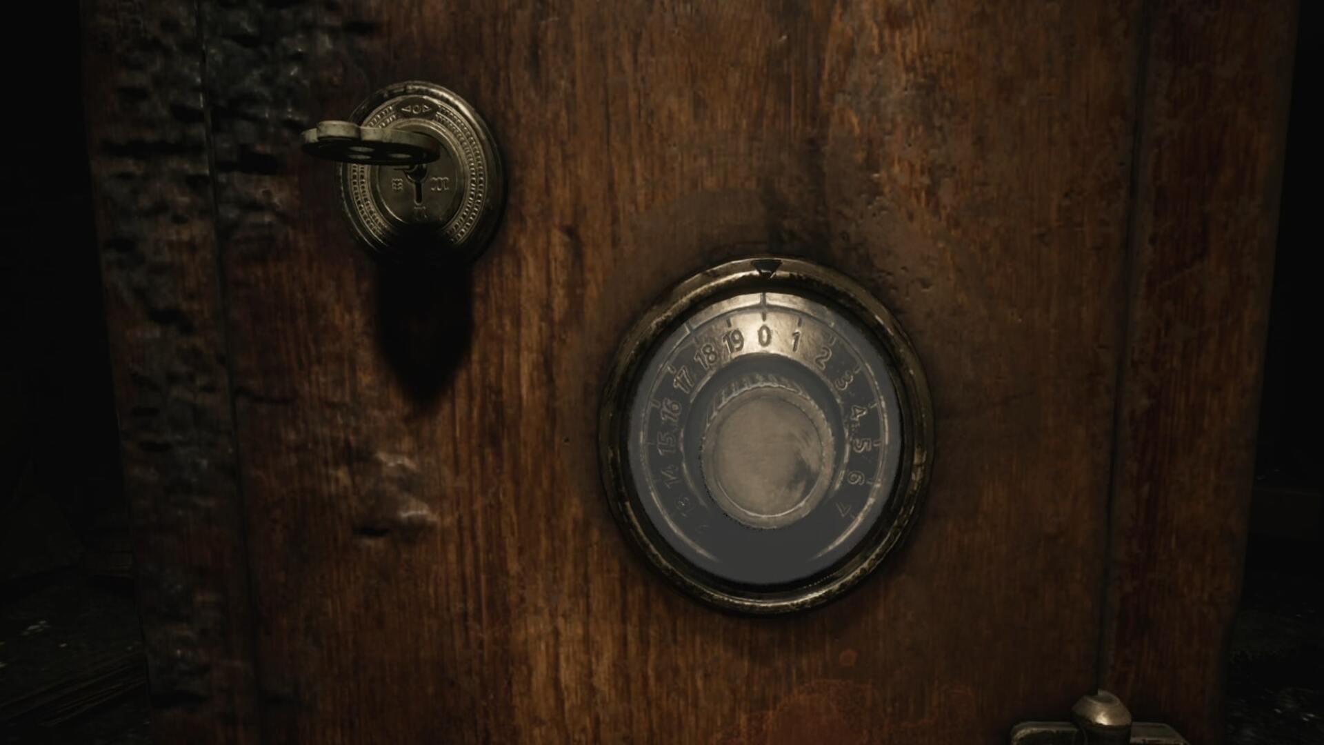 James interacts with a safe in the Otherworld Hotel's Manager's Office in the Silent Hill 2 remake - 1