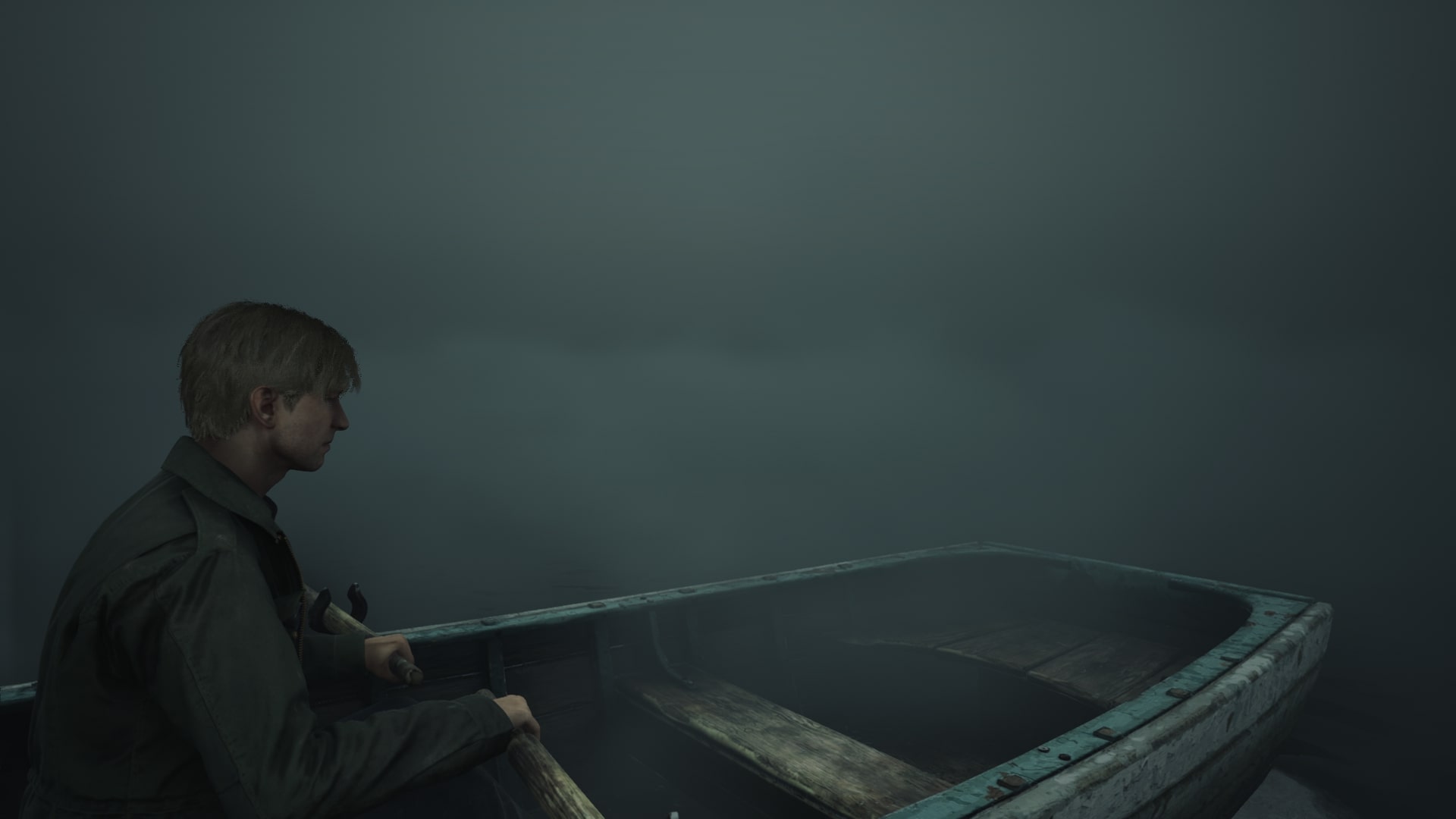 James can be seen in a boat on Toluca Lake in the Silent Hill 2 remake - 1