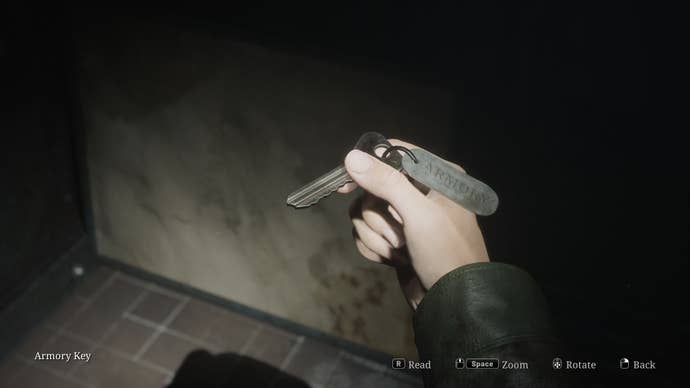 James collects the Armory Key for Toluca Prison in the Silent Hill 2 remake