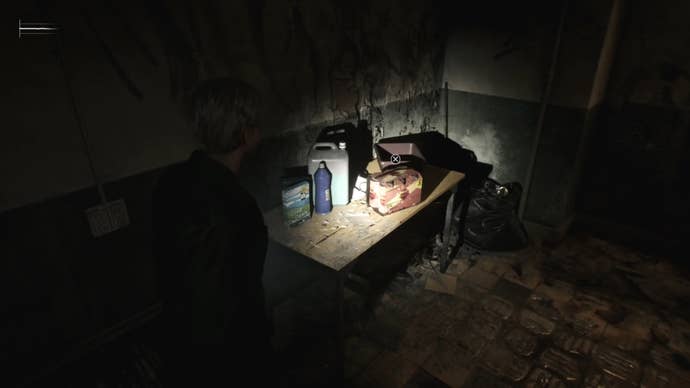 The Canned Juice item on a table in the laundry room in Silent Hill 2.