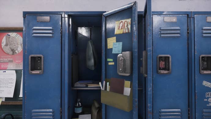 May’s locker opened in a school in Silent Hill The Short Message.