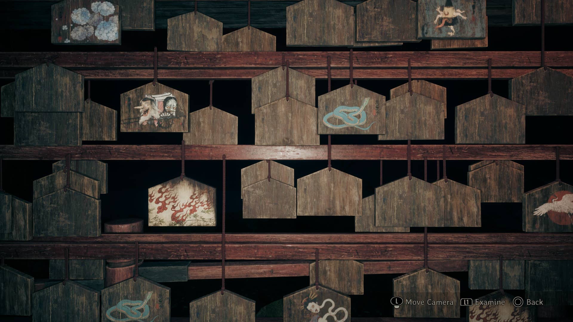 Hinako olha para vários EMA em Silent Hill F