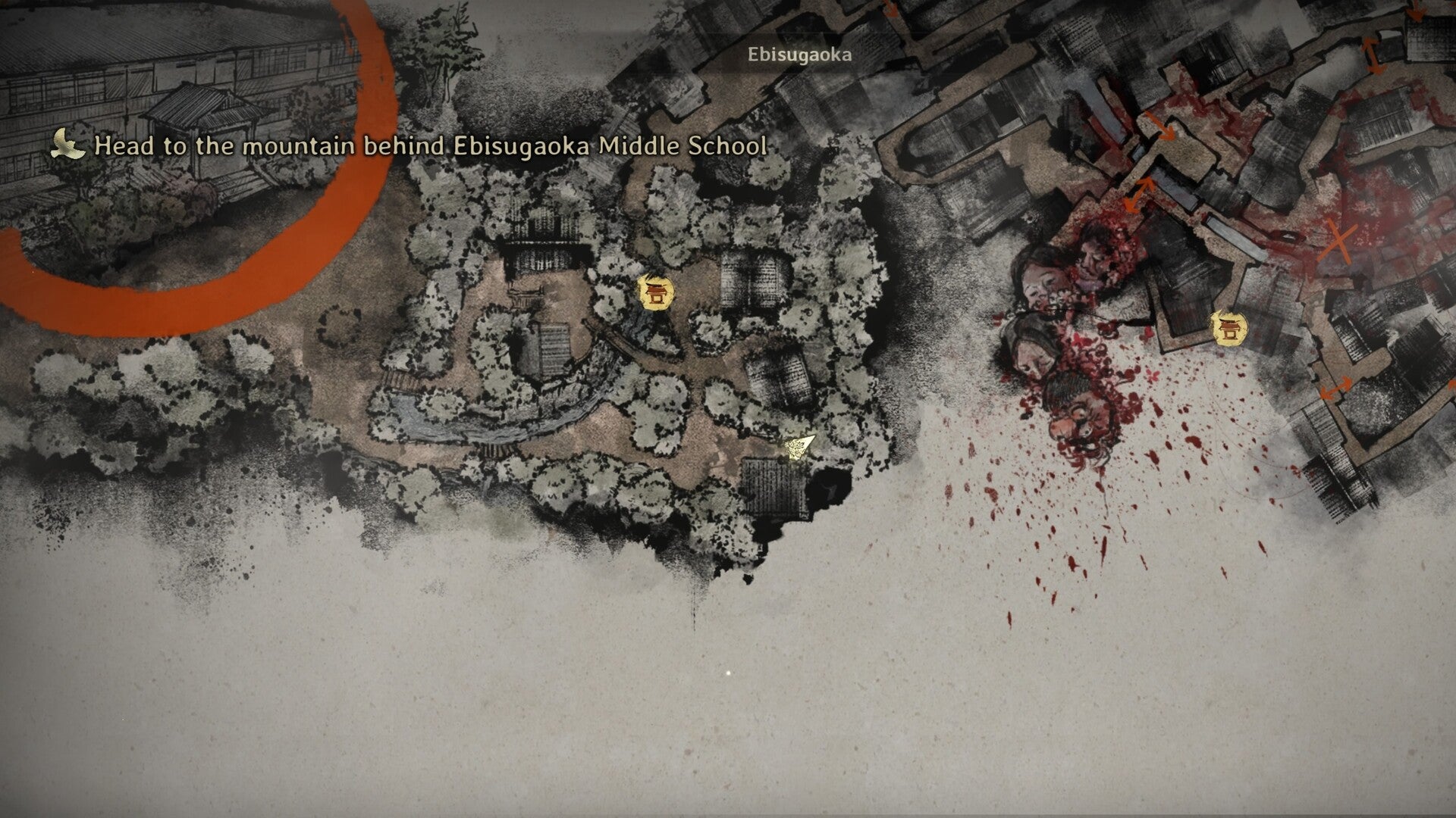 The location of the third jizu statue is marked on the map of Ebisugaoka in Silent Hill f