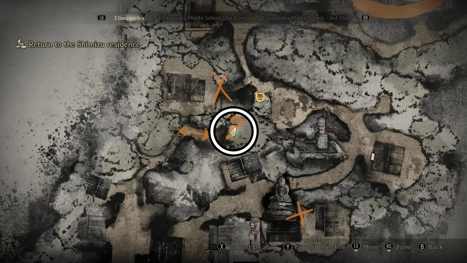 A map of Ebisugaoka in Silent Hill f.