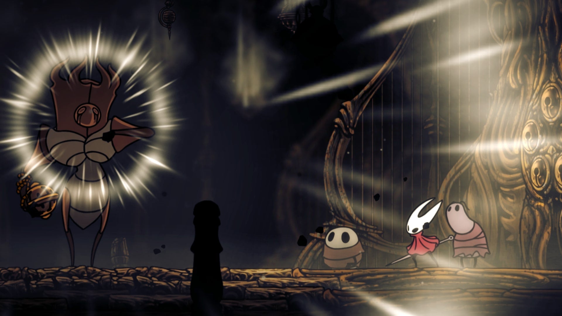 Hornet challenges The Last Judge in Hollow Knight: Silksong