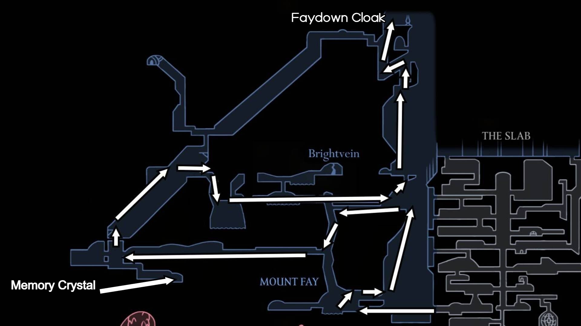 Memory Crystal Location Silksong Mount Fay walkthrough | Eurogamer.net