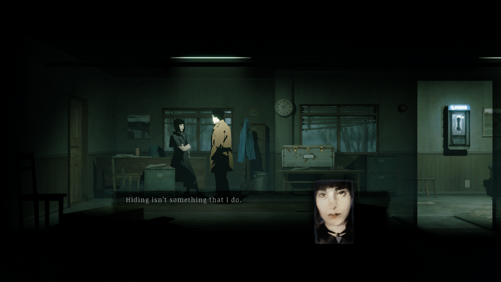 Speaking to a mysterious, but seemingly friendly woman in Silver Pines.
