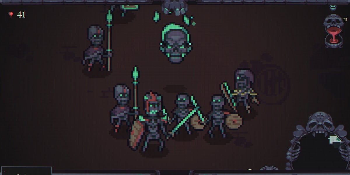 While it plays its roguelike autobattling safe Skull Horde does put a smile on my flaming skeleton head