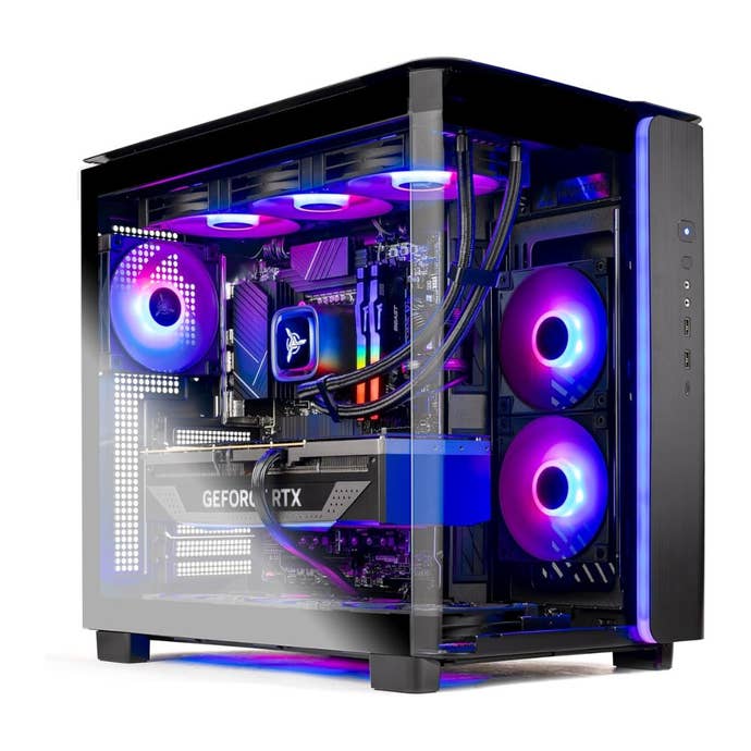 Skytech King 95 Gaming PC Desktop, Ryzen 7 7800X3D 4.2 GHz (5GHz Turbo Boost), AMD RX 9070 XT 16GB GDDR6, 1TB Gen4 NVMe SSD, 32GB DDR5 RAM 5600 RGB, 850W Gold PSU