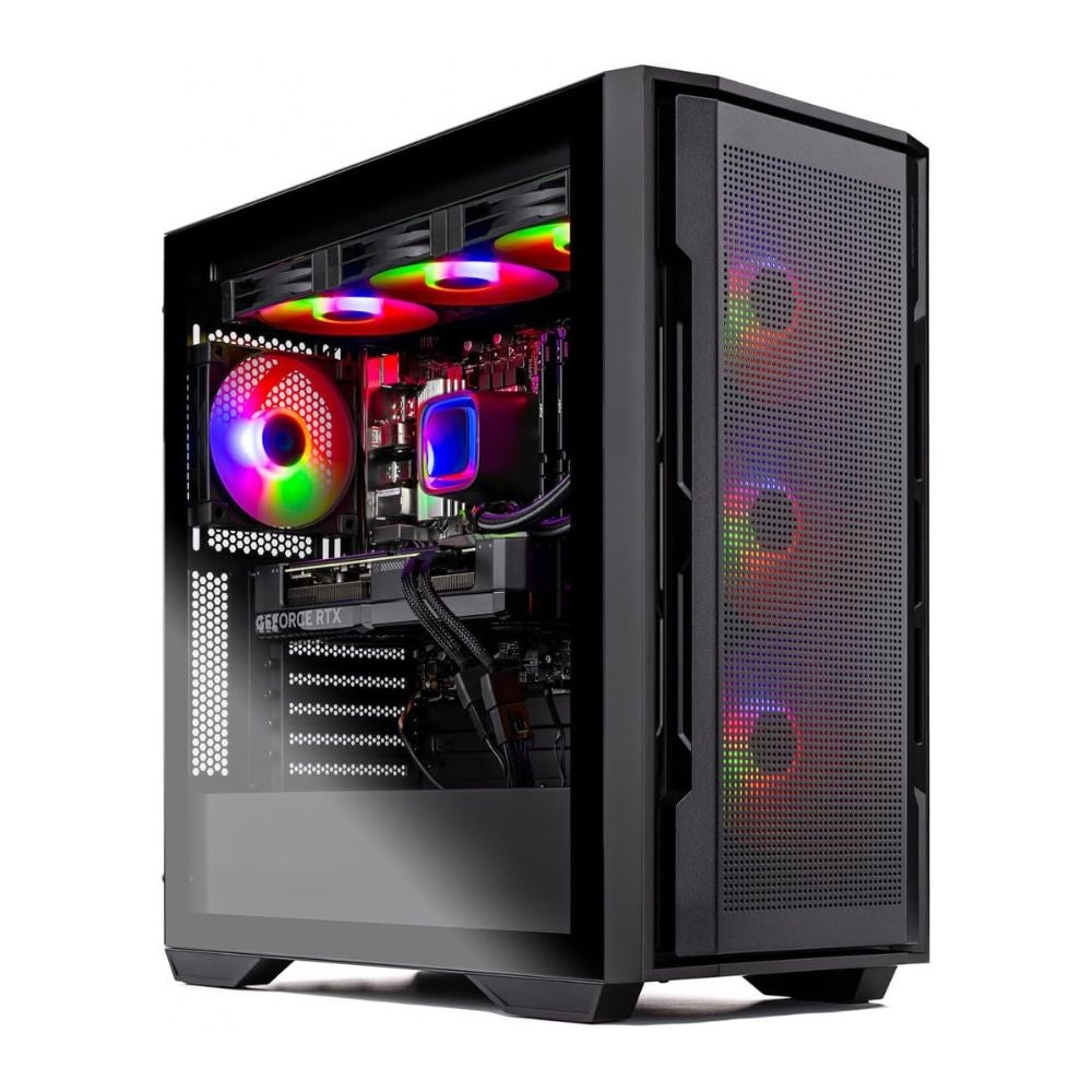 Skytech Rampage Gaming PC Desktop, Ryzen 7 9700X 3.8 GHz (5.5GHz Turbo Boost), AMD RX 9070 XT 16GB GDDR6, 2TB Gen4 NVMe SSD, 32GB DDR5 RAM 6000 RGB, 850W Gold ATX 3.0 PSU