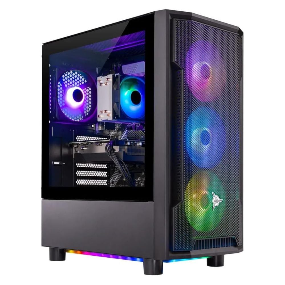Skytech Shadow Gaming PC Desktop, Intel i5 14400F 2.5 GHz (4.7GHz Turbo Boost), AMD RX 9070 16GB GDDR6, 1TB NVMe SSD, 16GB DDR5 RAM 6000, 650W Gold PSU