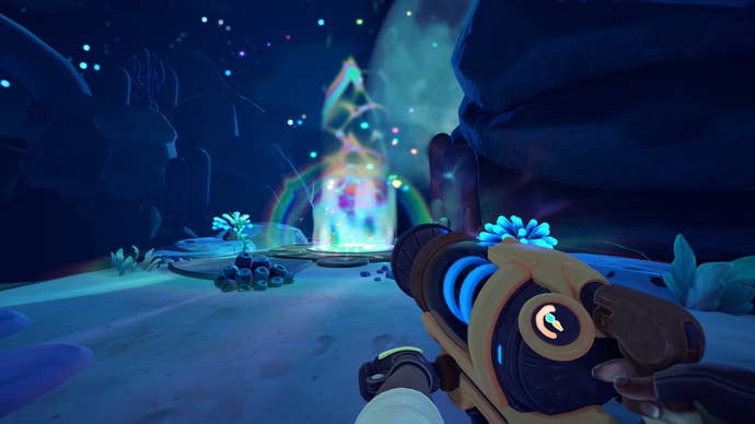 The portal to Starlight Strand in Slime Rancher 2 can be seen