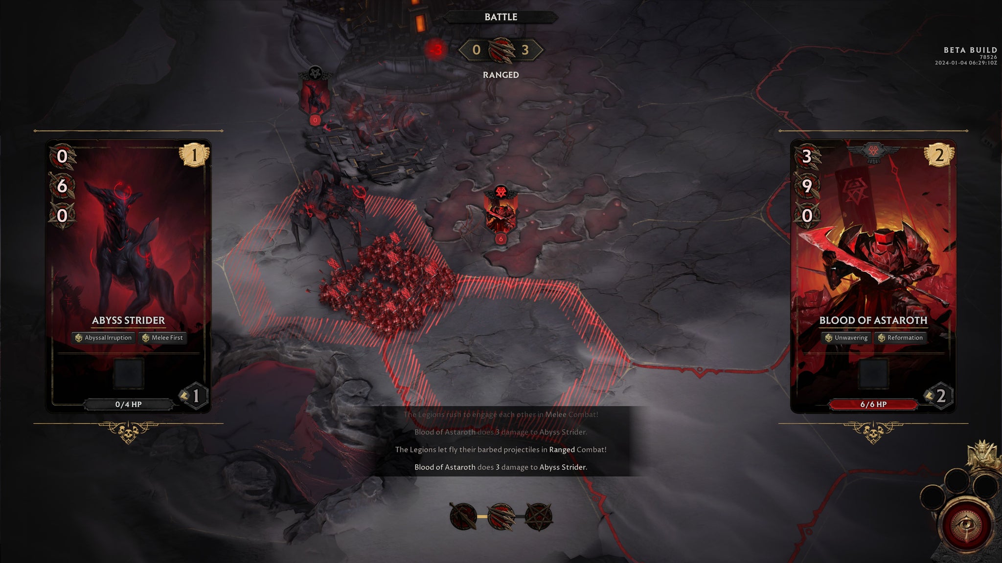 A battle scene between a legion and a hell beast in Solium Infernum - 5