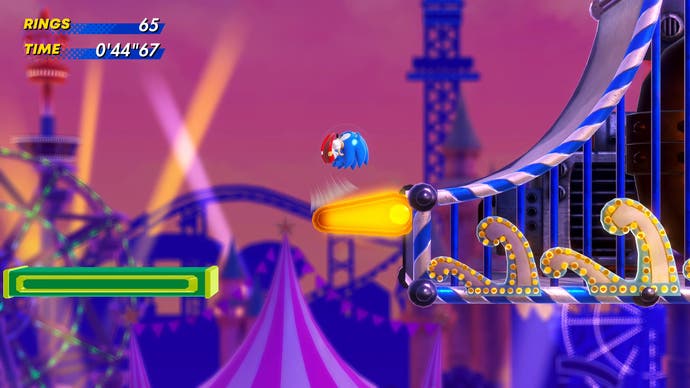 sonic superstars screenshot on ps5 showing the casino zone