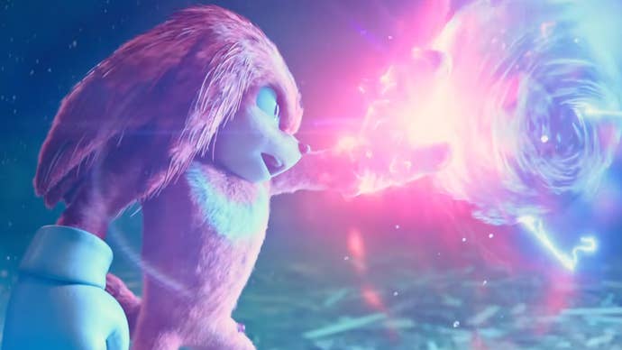 Knuckles in Sonic the Hedgehog 2 film