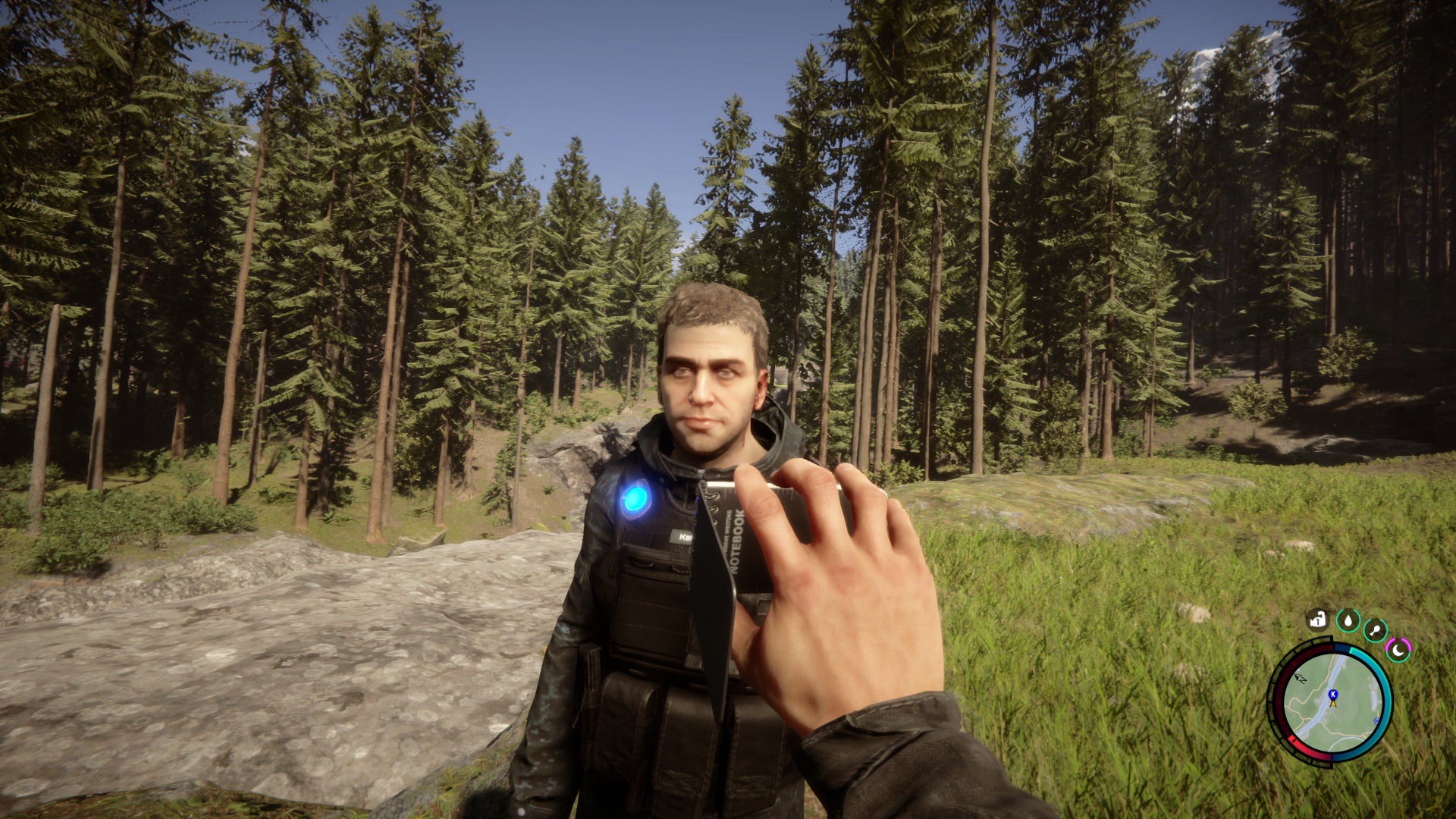 Giving Kelvin instructions in Sons of the Forest 1.0. - 1