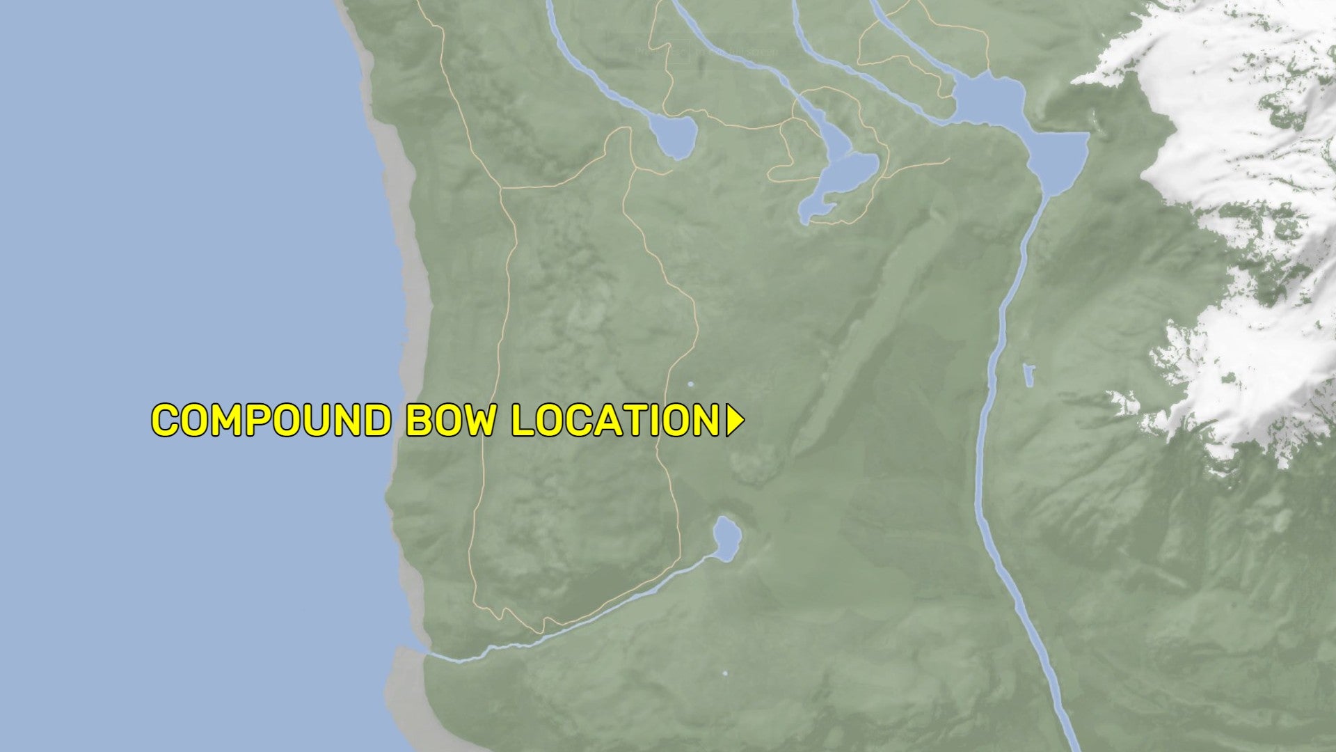 A map denoting the location of the Compound Bow in Sons Of The Forest. - 4