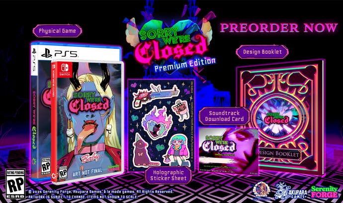 Sorry Were Closed physical edition