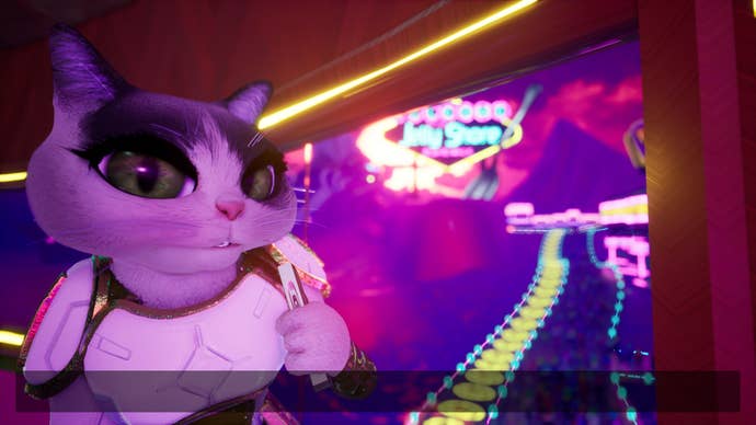 A cat in a space suit in Space Boat