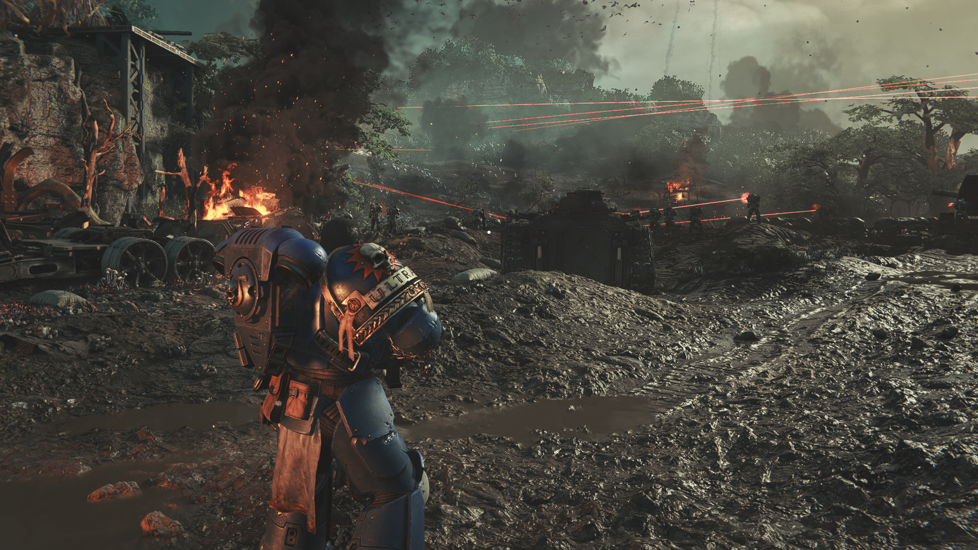 Warhammer 40,000: Space Marine 2 running at High quality.