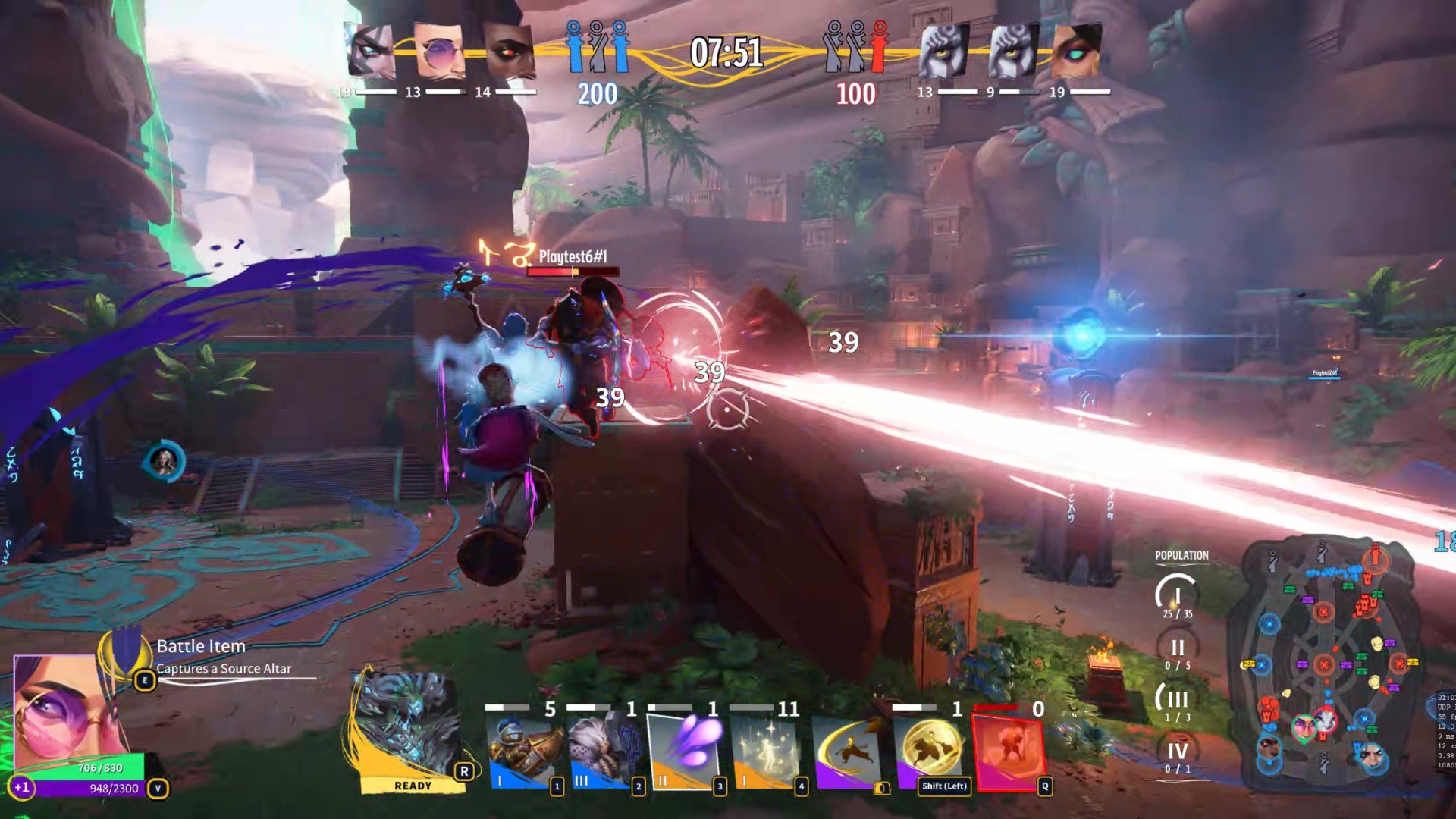 Fighting an enemy mage in midair in Spellcasters Chronicles. - 5