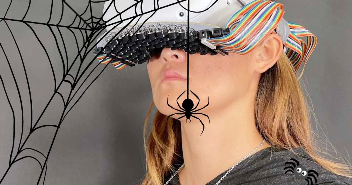 Spider In Headset New VR tech simulates the feeling of spiders crawling over your lips ...