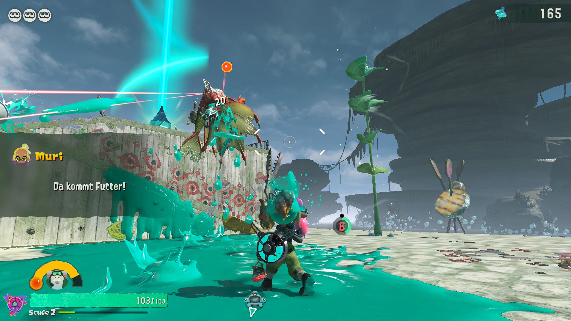 Splatoon Raiders gameplay screenshot