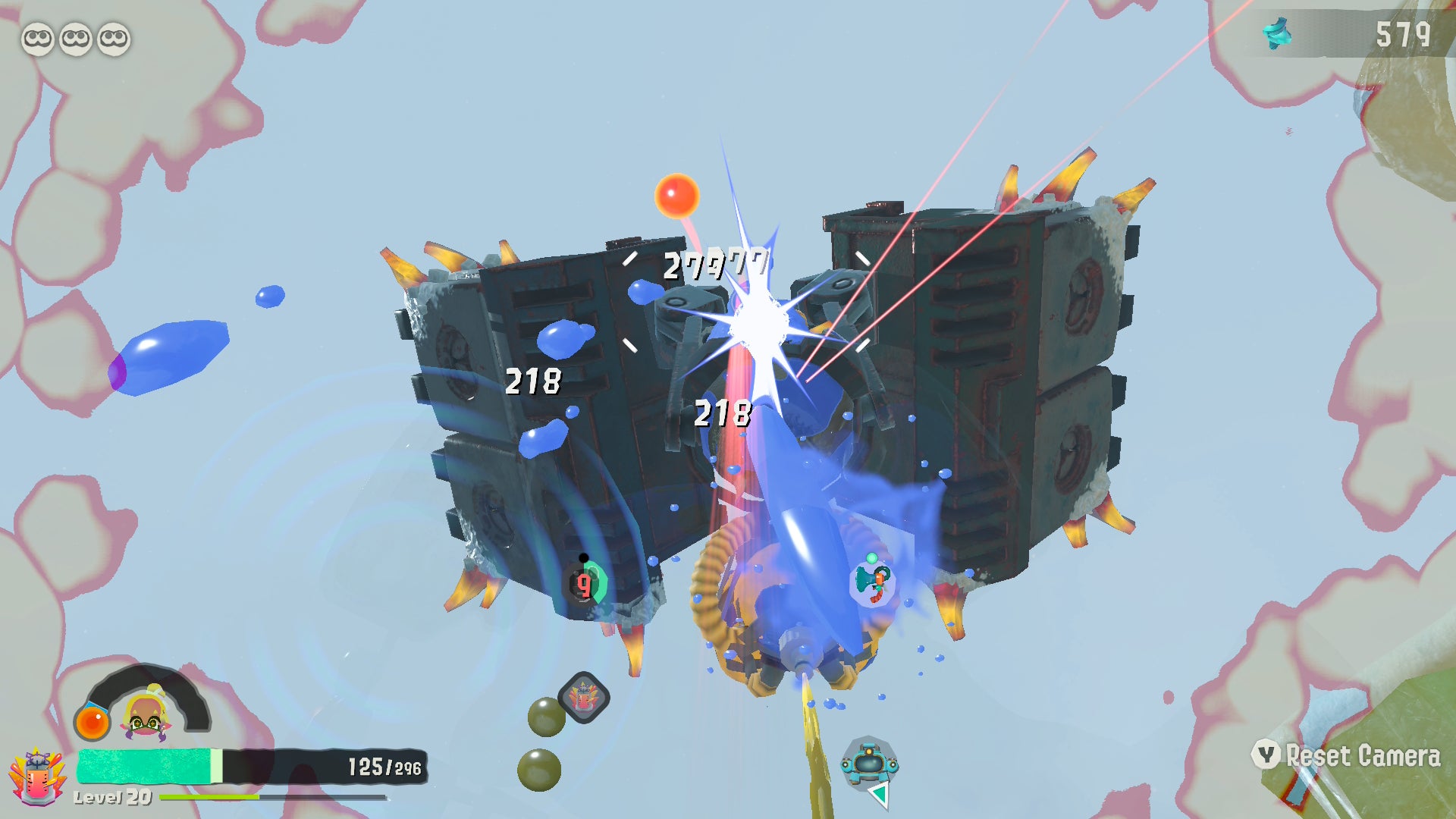 Splatoon Raiders screenshot showing chaotic combat