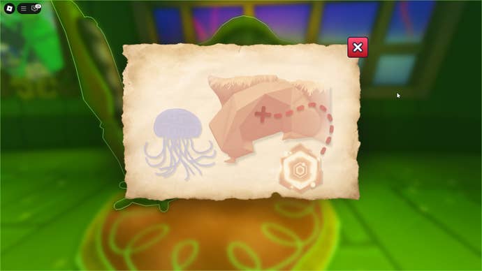 A map showing a cave in the Bikini Bottom event stage is shown in Roblox’s SpongeBob Tower Defense The Hunt quest