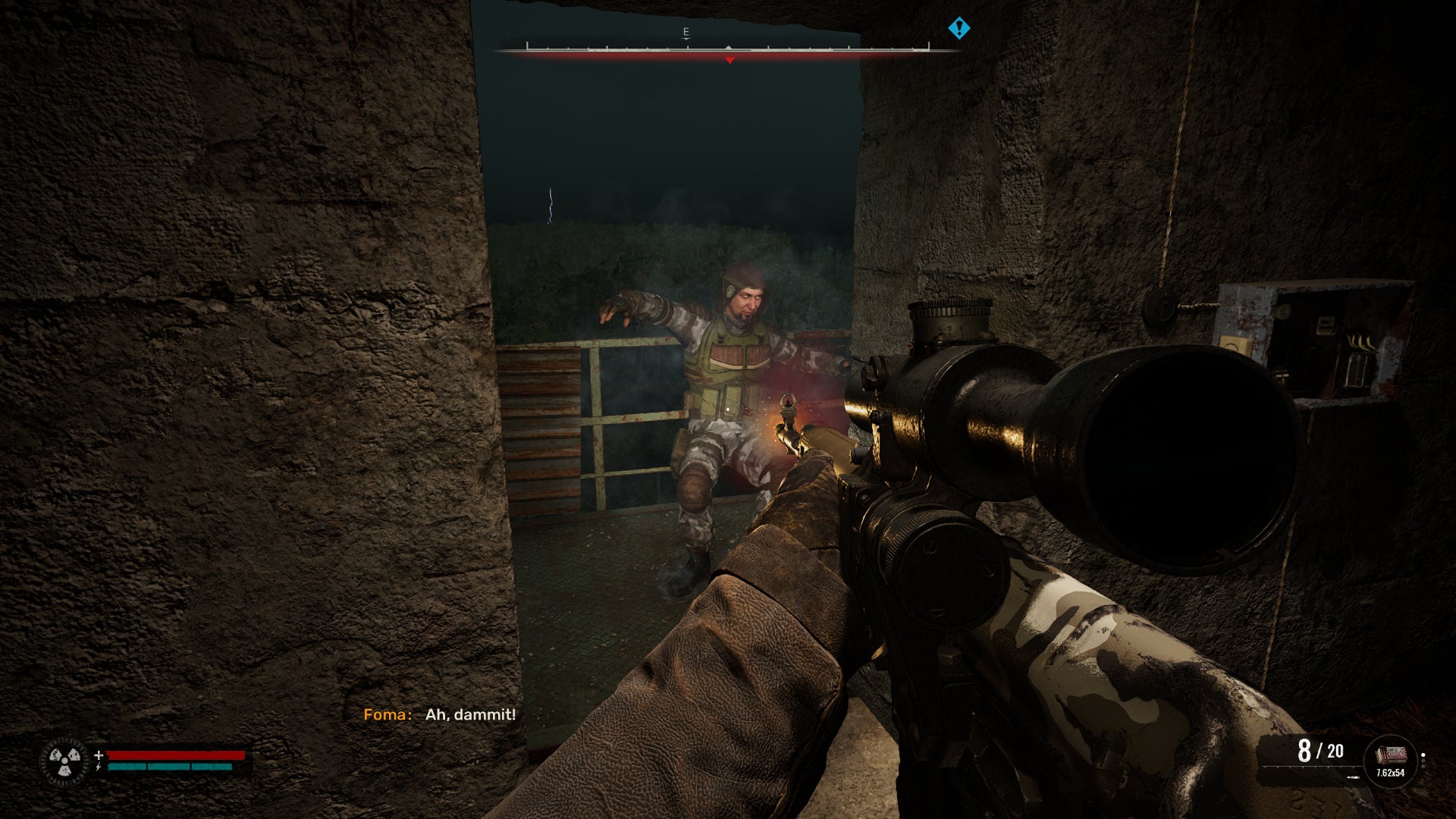 Shooting down a Monolith agent in S.T.A.L.K.E.R. 2: Heart of Chornobyl. - 6