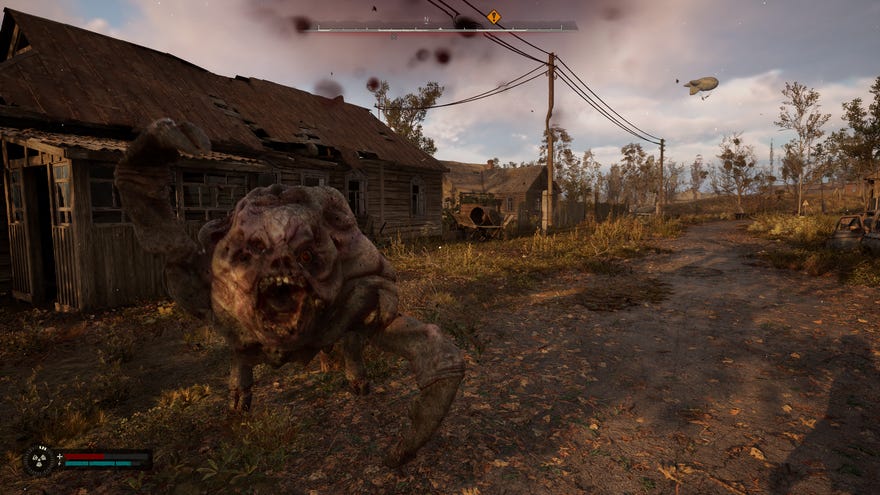 A Flesh attacks in STALKER 2: Heart of Chornobyl.