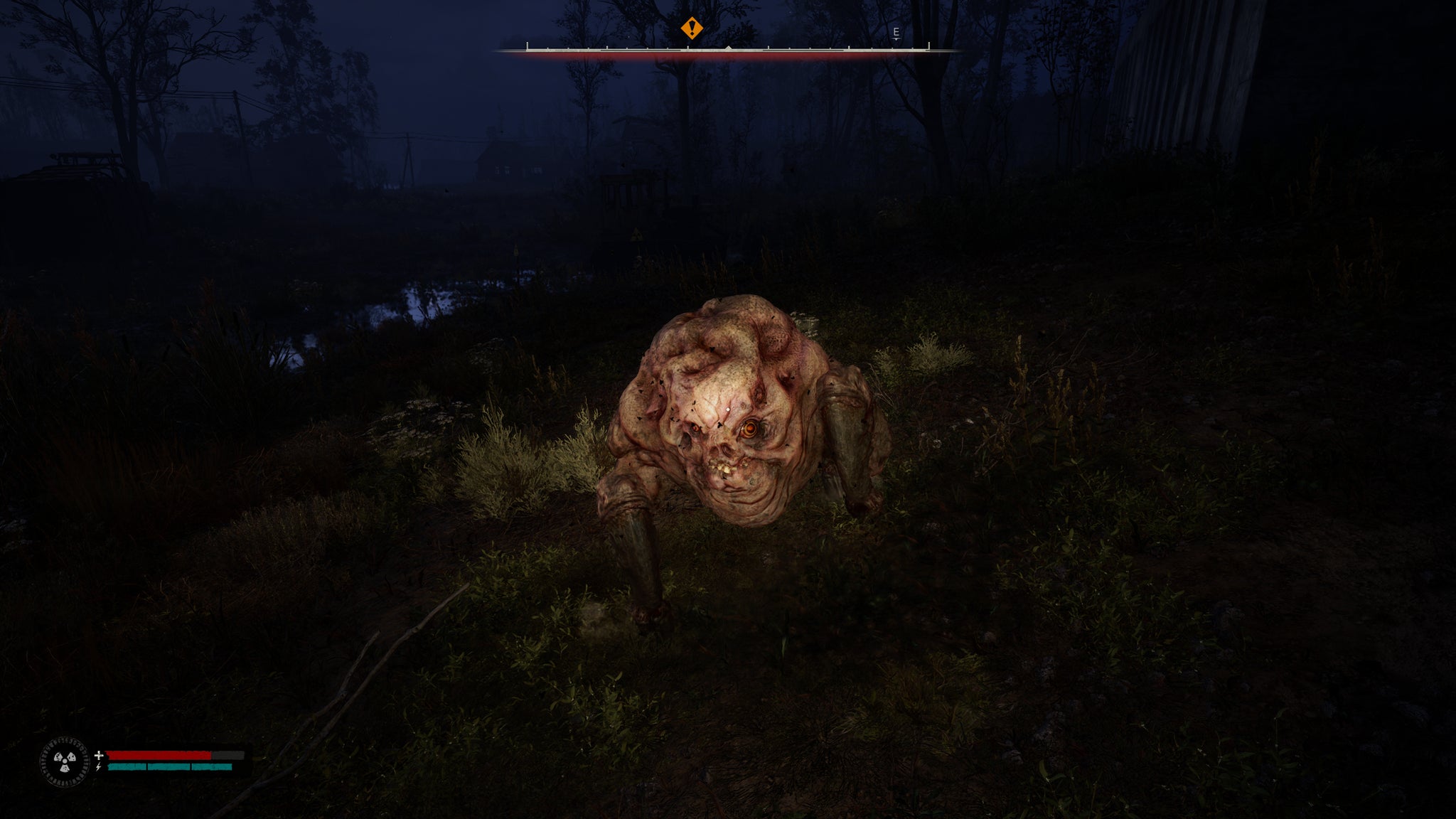 A pig-like Flesh mutant attacks in STALKER 2: Heart of Chornobyl. - 3