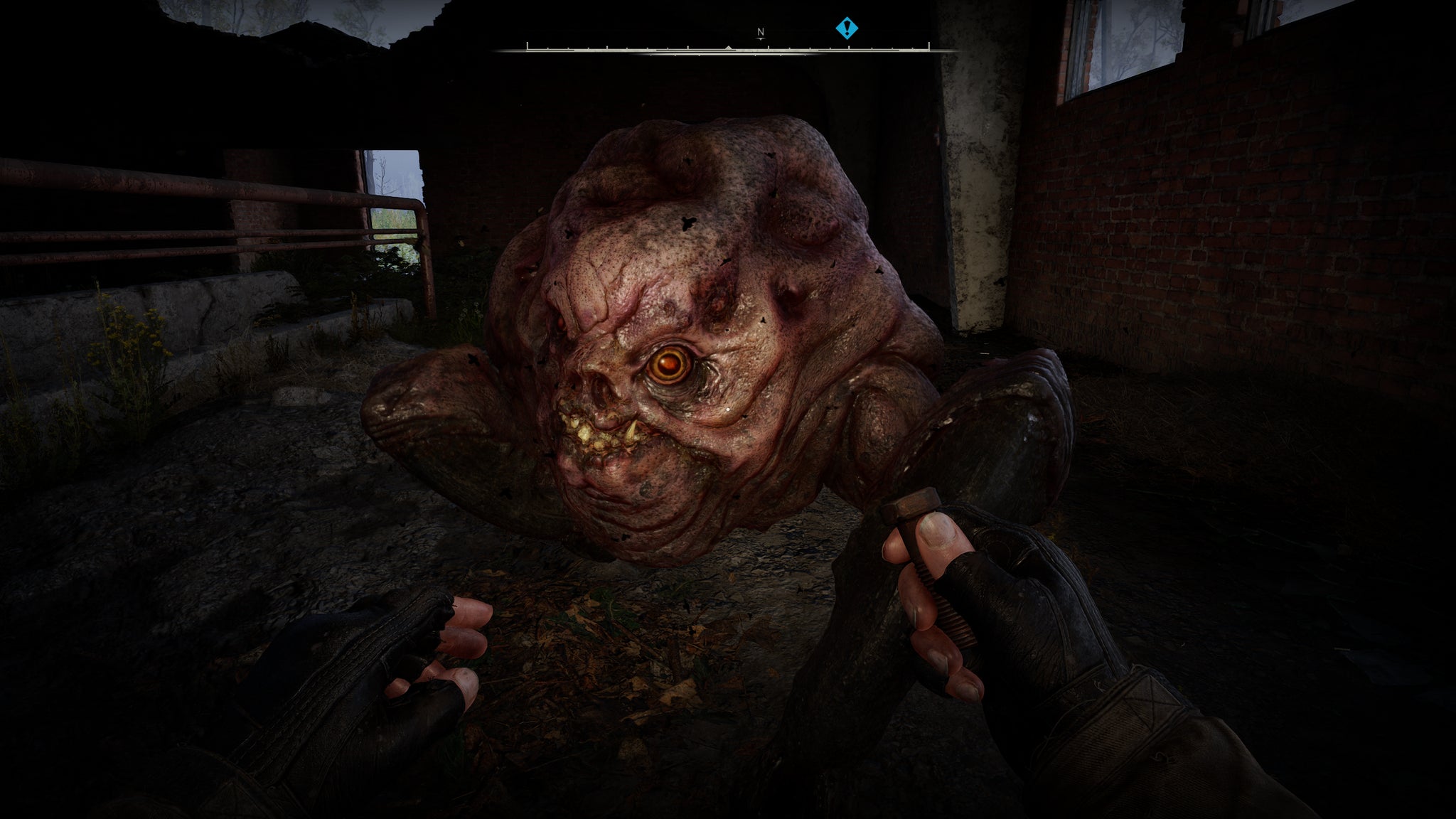 A close-up of a Flesh mutant in STALKER 2: Heart of Chornobyl. - 13