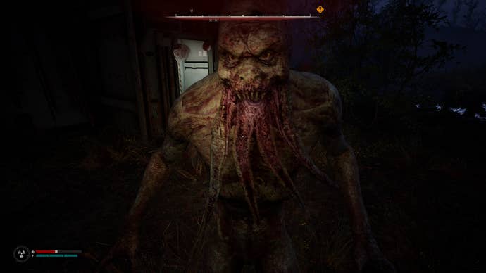 A Bloodsucker gets up in the player’s face in STALKER 2: Heart of Chornobyl.