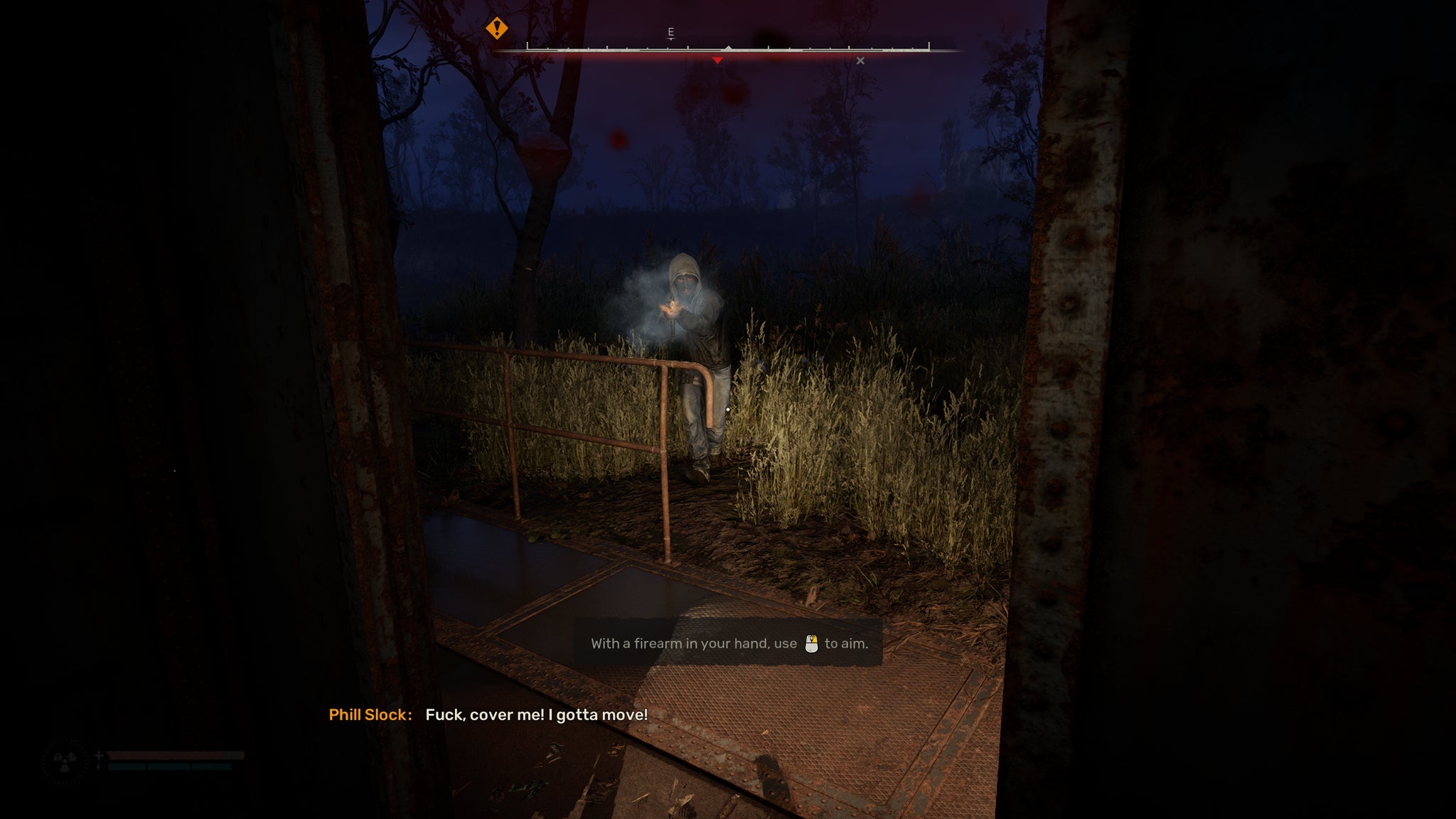 A bandit attacks at close range in STALKER 2: Heart of Chornobyl. - 5
