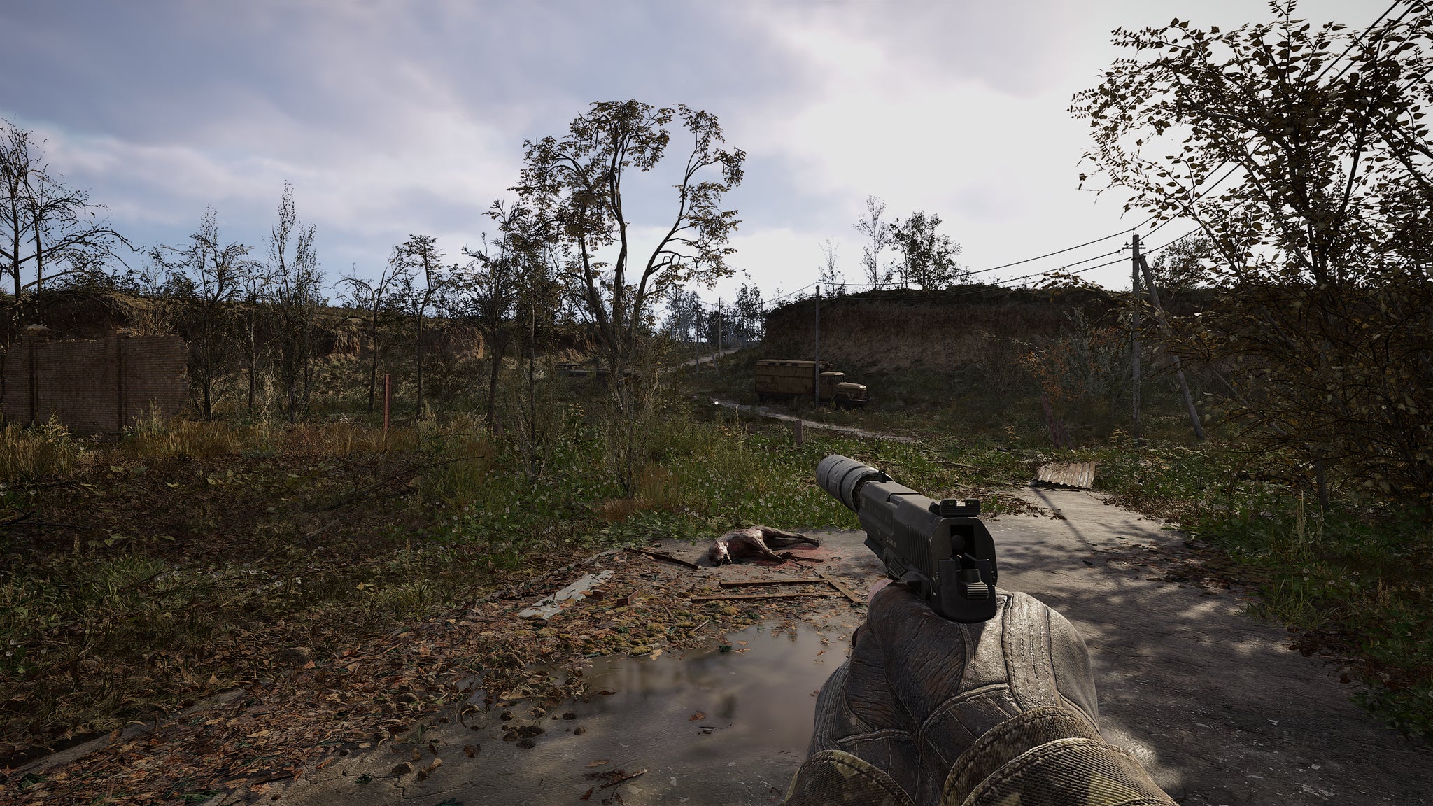 A wooded area of STALKER 2: Heart of Chornobyl, running on DLSS 4.5 Model M. - 4