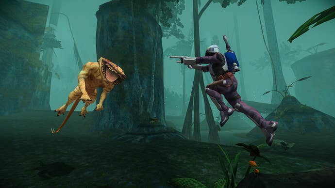 Star Wars: Bounty Hunter - Jango Fett faces a nexu