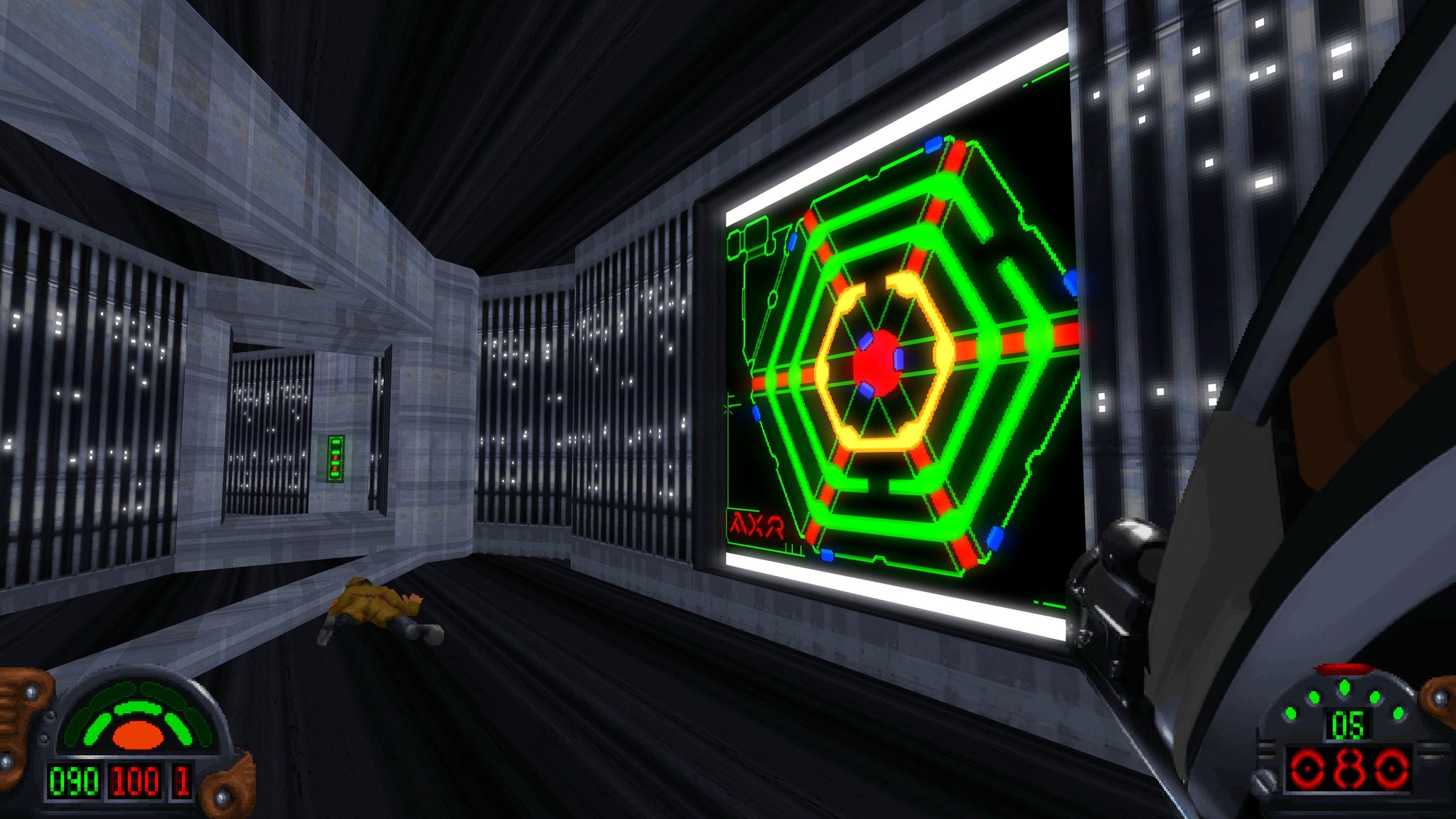 A diagram of a puzzle room in Star Wars Dark Forces Remaster - 10