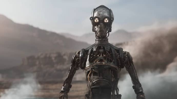 Star Wars Eclipse trailer screenshot showing a protocol droid.