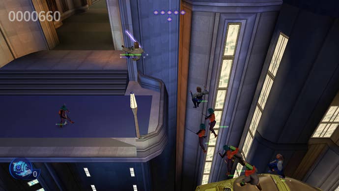 Star Wars Episode I - Jedi Power Battles - Coruscant jump