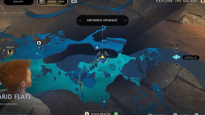 Star Wars Jedi Survivor image showing the location of an essence on the map.