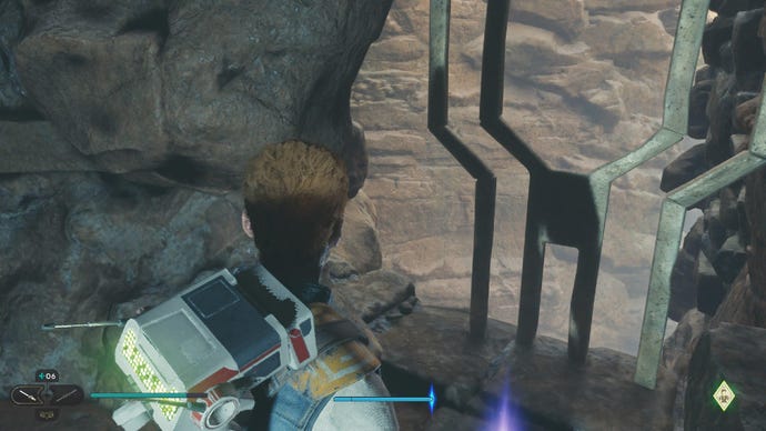 Star Wars Jedi Survivor screenshot showing Cal stood next to an Essence.