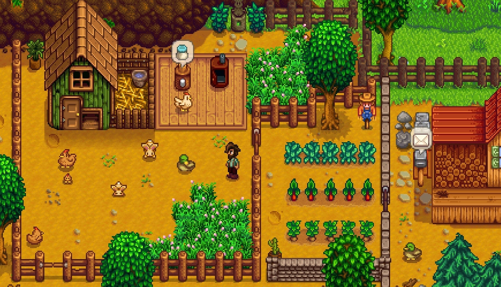 A player tends to their Stardew Valley farm - 3