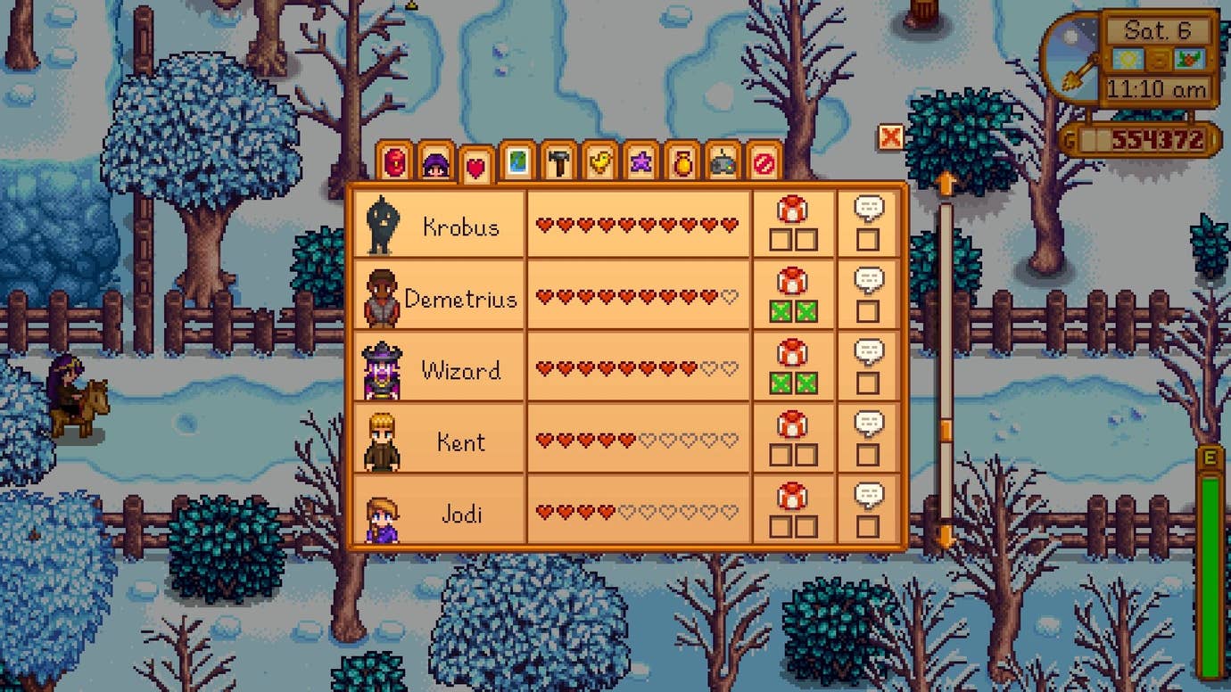 Stardew Valley Gifts, including all loved and liked gifts listed