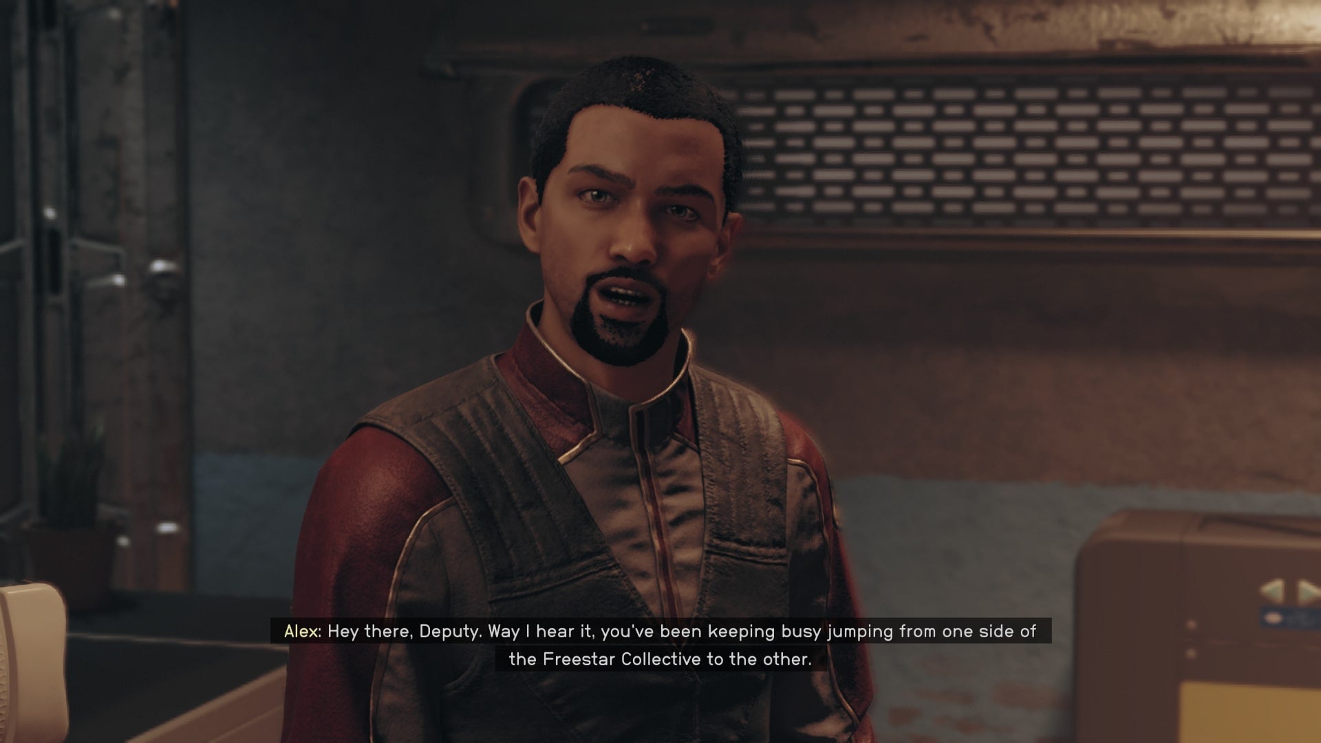 The player speaks with Alex Shadid in Starfield - 1